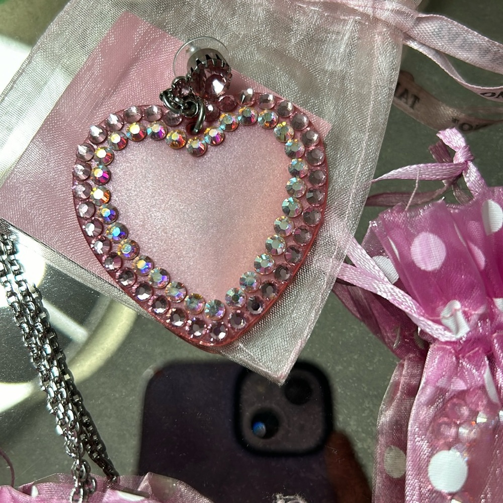 Earring necklace and ring